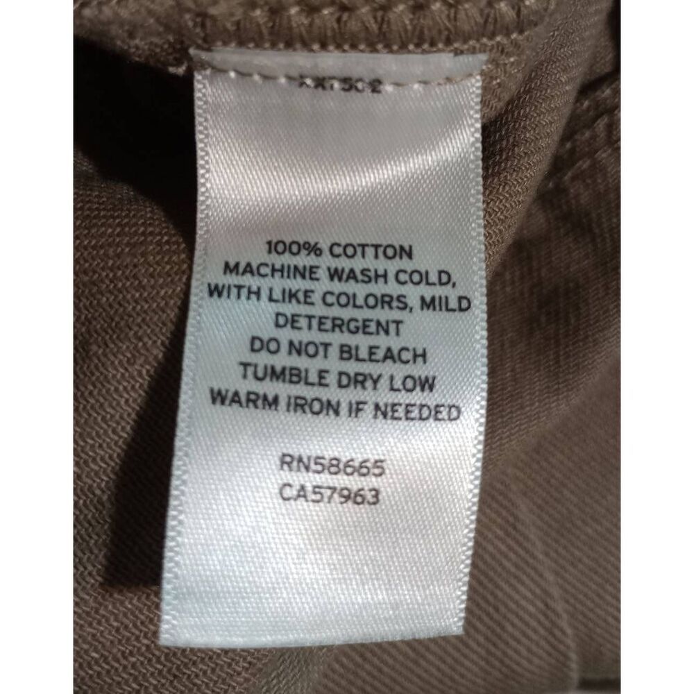 Abound Pants Ladies 29 Tan Khakis Cargo‎ Pocket Wide Leg - Picture 6 of 7